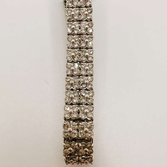 14kt White Gold & Diamond Bracelet-10.0 CTW