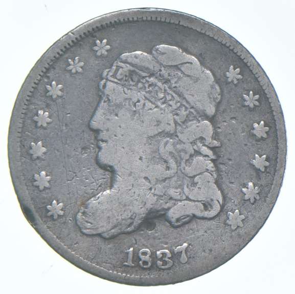 1837 Liberty Cap Half Dime - Small 5