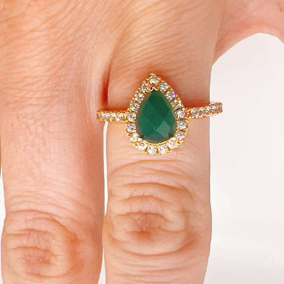 Sapphire & Sterling Silver Cocktail Ring