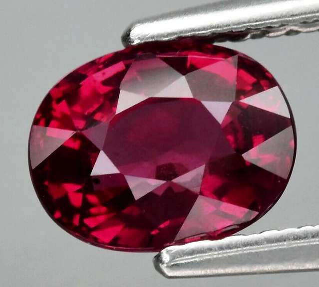 Ravishing 1.10ct rich violet red Rhodolite Garnet