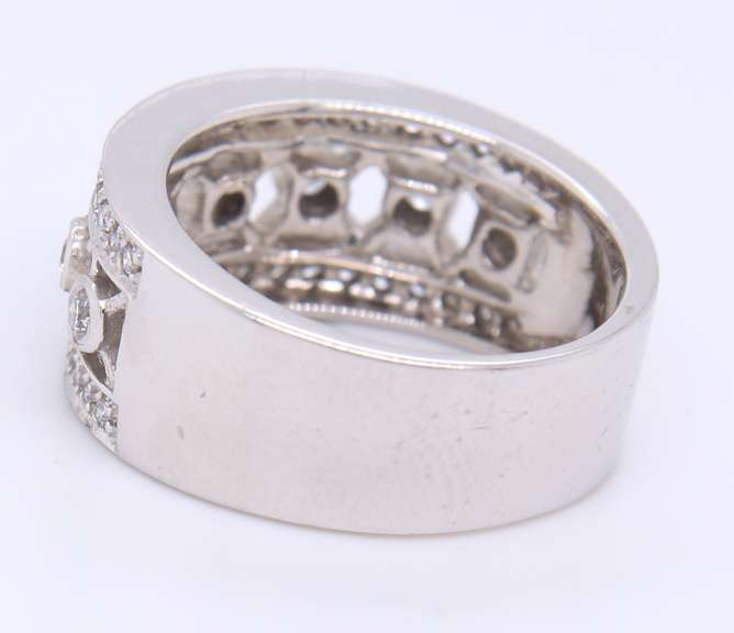 Dazzling White Gold Diamond Band