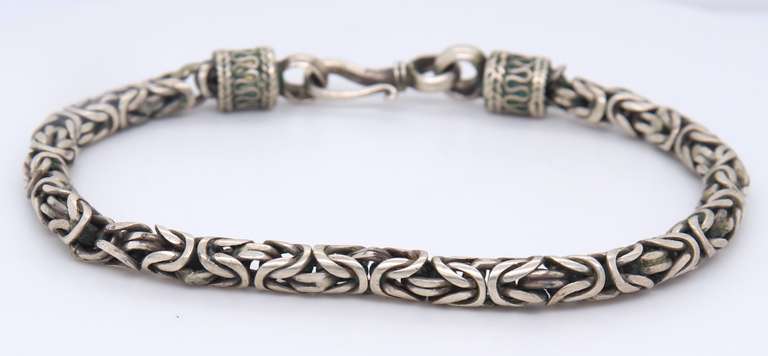 Vintage Sterling Silver Byzantine Bracelet