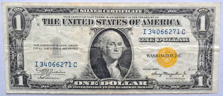 $1 1935 A North Africa SilverCertificate