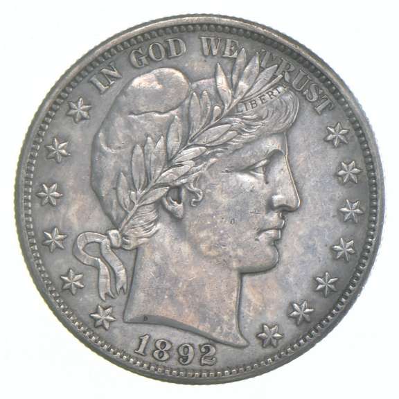 1892-S Barber Half Dollar