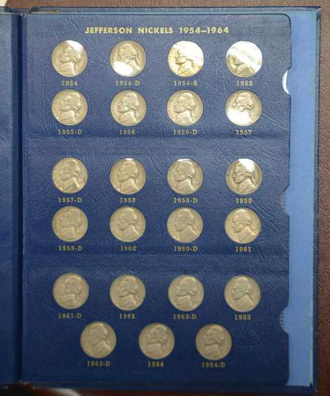 Complete Whitman Jefferson Nickel Album 1938-1964