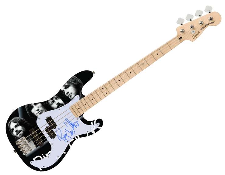 Pink Floyd Roger Waters Signed Fender Graphics Bass Guitar