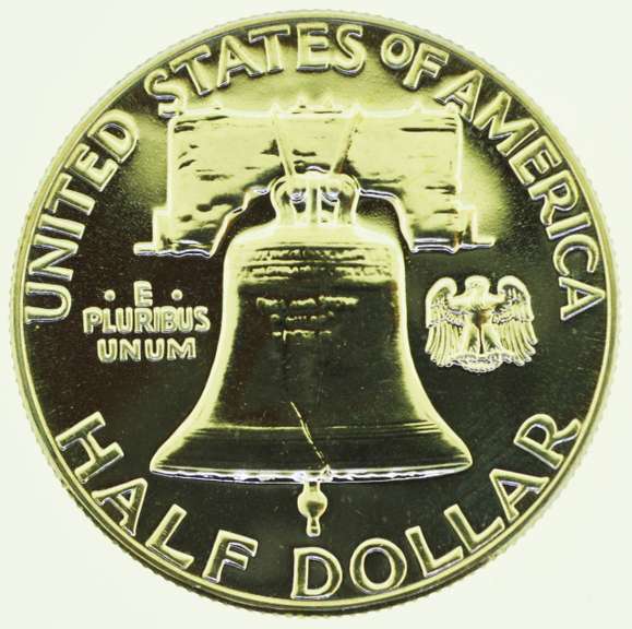 1961 Benjamin Franklin Half Dollar 50C US Coin