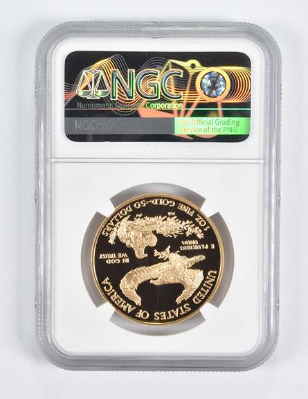 PF70 UCAM 2008-W $50 American Gold Eagle 1 Oz. .999 Fine Gold NGC