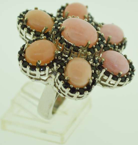 Sterling Silver Large Floral Ring