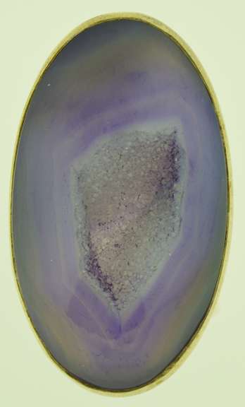 Vintage AKR Amy Kahn Russel Sterling Silver Purple Druzy Agate Ring