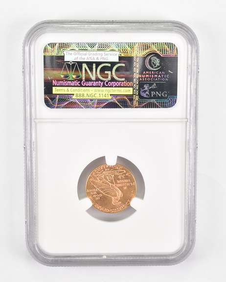 MS63 1915 $2.50 Indian Head Gold Quarter Eagle - Graded NGC