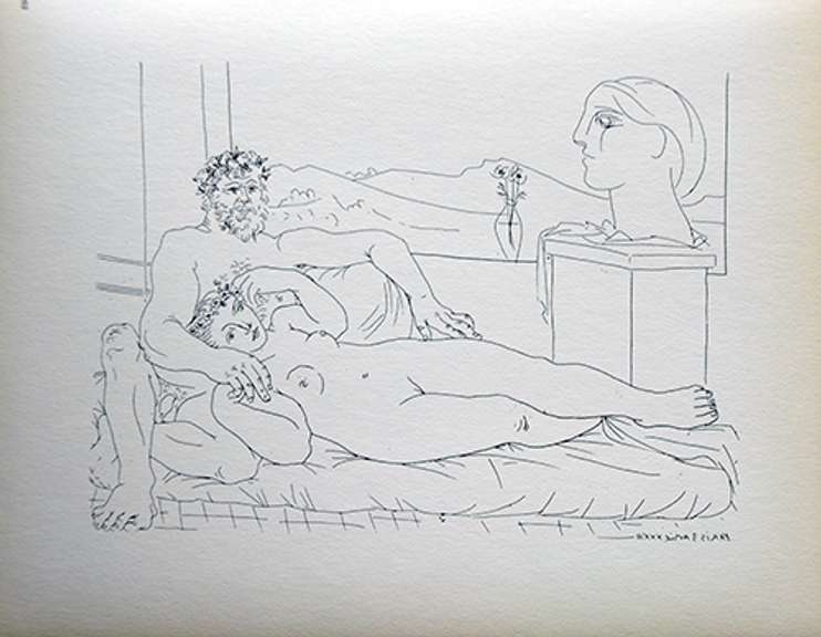 PABLO PICASSO, SCULPTOR AND RECLINING MODEL