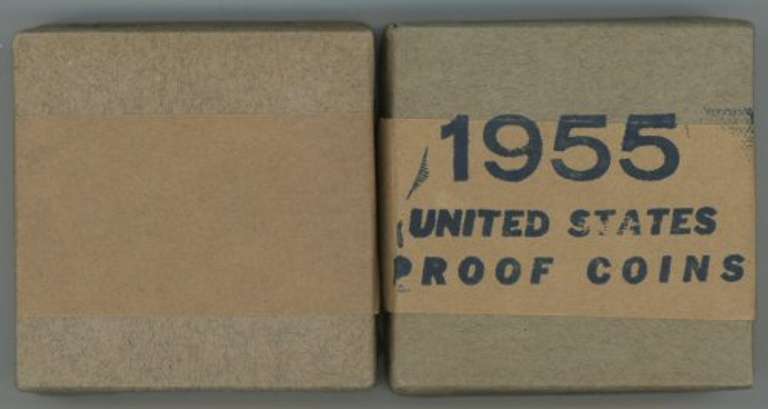Original Unopened Boxes Of 1954 & 1955 Us Proof Sets