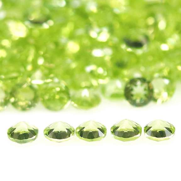 Real 12.60ct untreated apple green Peridot set