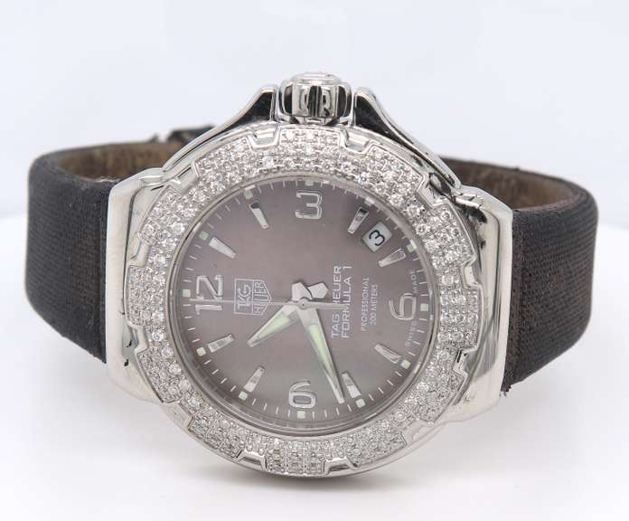 Tag Heuer Formula 1 Quartz Mop Diamond Bezel Watch