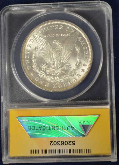 1881-CC Morgan Silver Dollar ANACS MS65