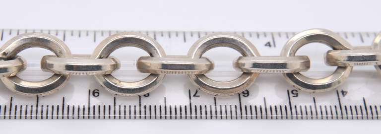 Vintage Sterling Silver Fancy Link Bracelet