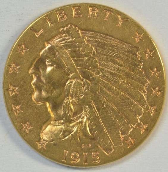 Lovely Choice BU 1915 US $2.50 Indian Gold Piece