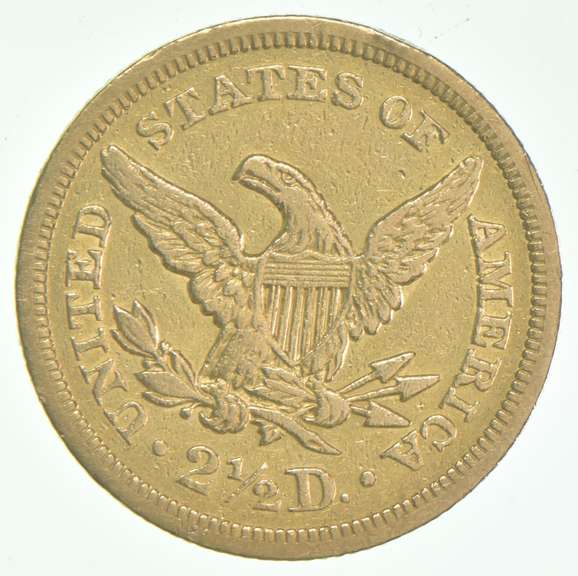 1843 $2.50 Liberty Head Gold Quarter Eagle