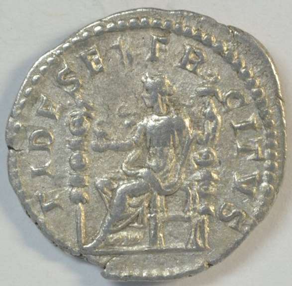 Mint State Roman Silver Denarius of Elagabalus, 218-222 AD