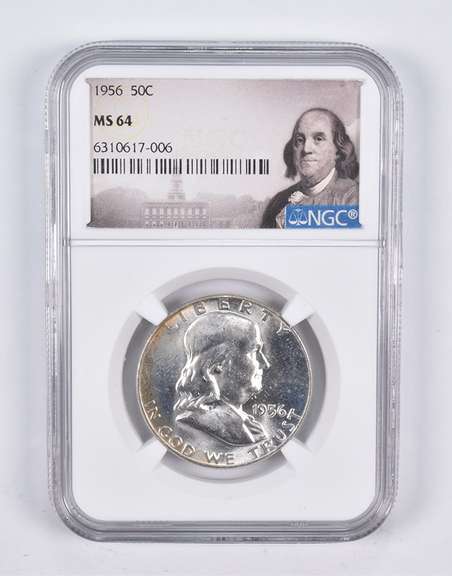 MS64 1956 Franklin Half Dollar FS-401 Bugs Bunny NGC