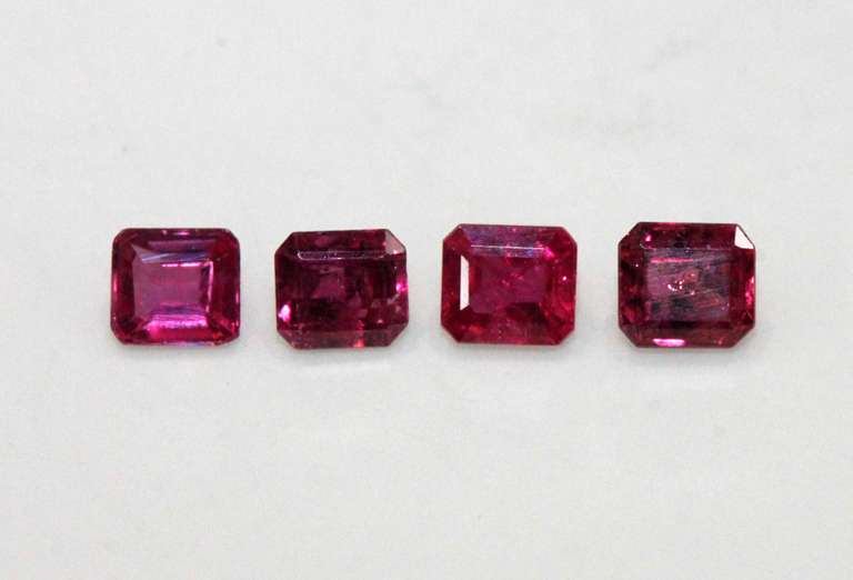 Natural Ruby - Lot of 4