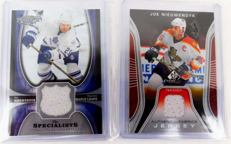 4 Hockey Jersey Cards by Upper Deck