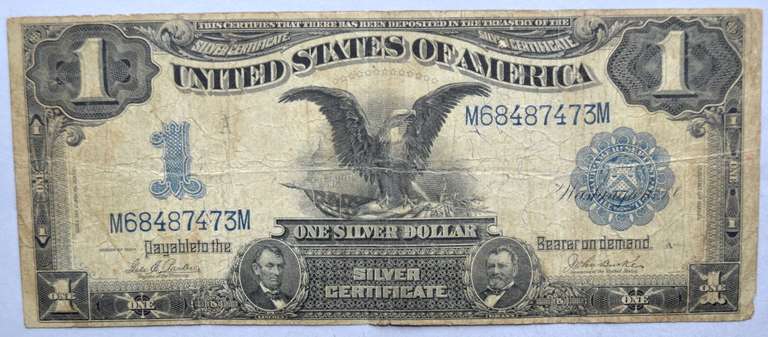 $1 Series Of 1899 Black Eagle Silver Certificate.