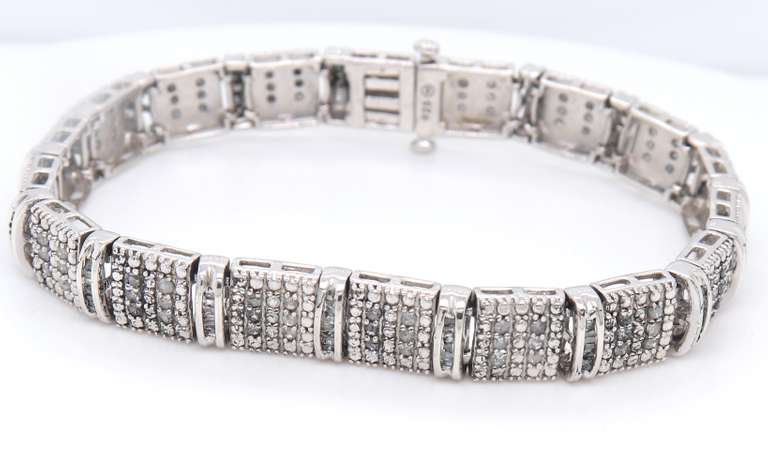 Sterling Silver Cubic Zirconia Bracelet