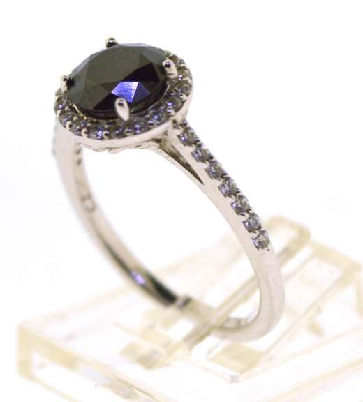 Sterling Silver Round Color Stone Ring