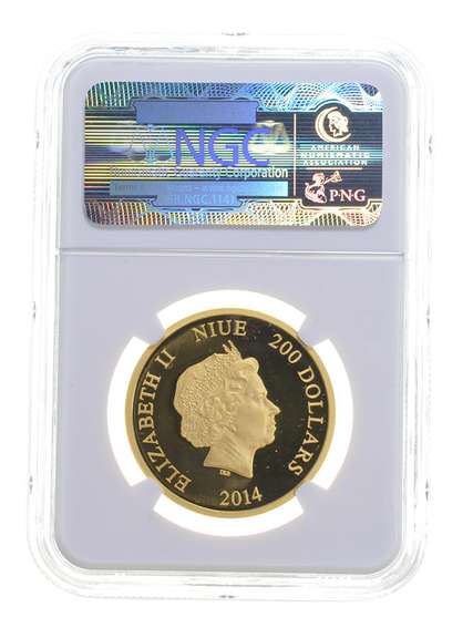 PF70 UCAM 2014 Niue 200 Gold Dollars - Minnie Mouse - Disney NGC COA