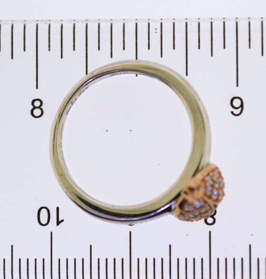 Sterling Silver Lady Bug CZ Ring