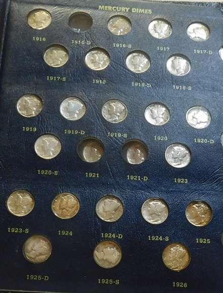 1916-36 Mercury Dimes, DeLuxe Holder