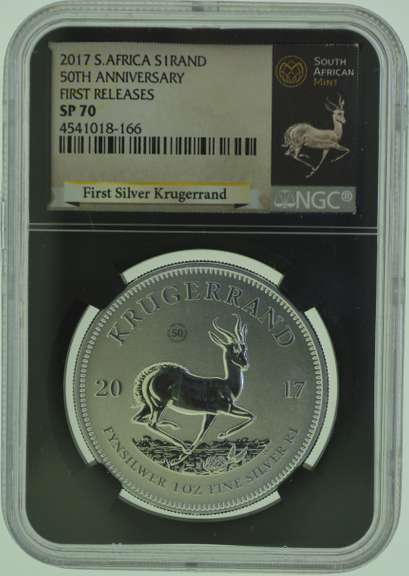 2017 South Africa Krugerrand 1 oz .999 Silver 50th Anniversary
