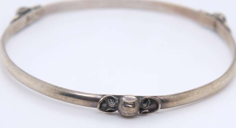 Vintage Sterling Silver Bangle Bracelet