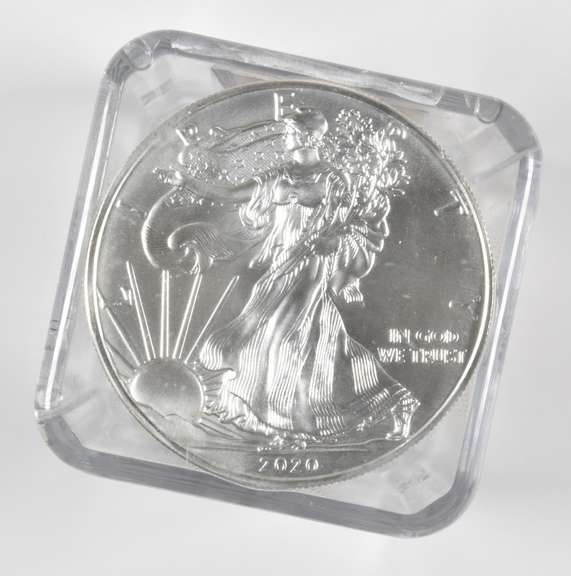 (20) BU 2020-(S) American Silver Eagle FDOI Emergency Issue - PCGS