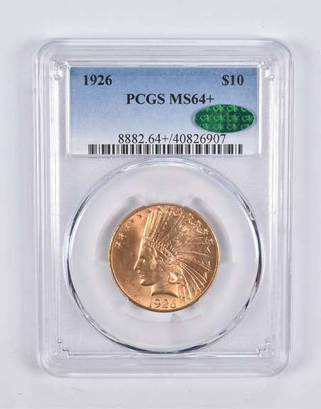 MS64+ 1926 $10 Indian Head Gold Eagle CAC PCGS