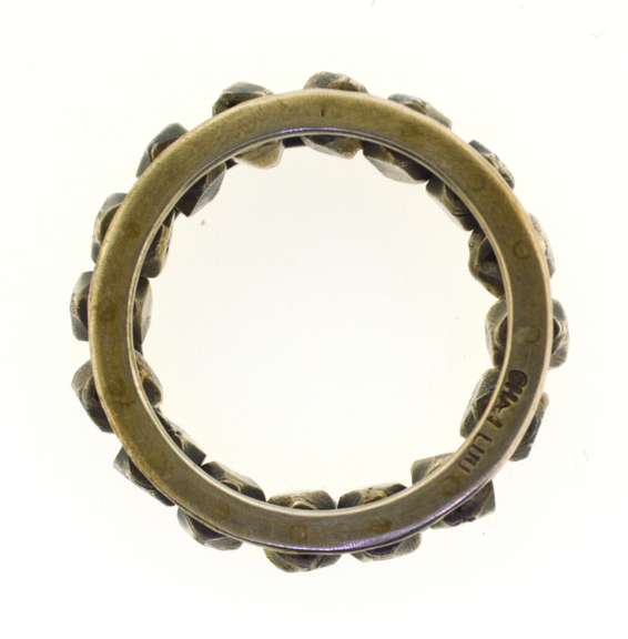 Sterling Silver Moving Rock Style band