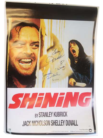 Shelley Duvall Joe Turkel Signed The Shining Cast Autographed 24x36 Poster ACOA