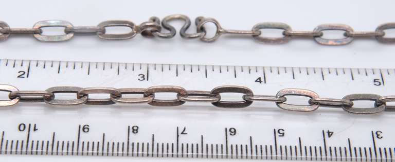 Vintage Sterling Silver Long Chain Necklace