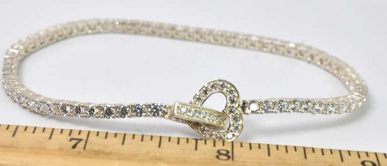 Sterling Silver CZ Bracelet