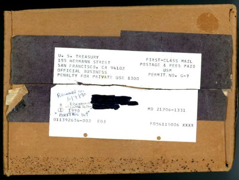 1990 Prestige Proof Set in Original Shipping Box