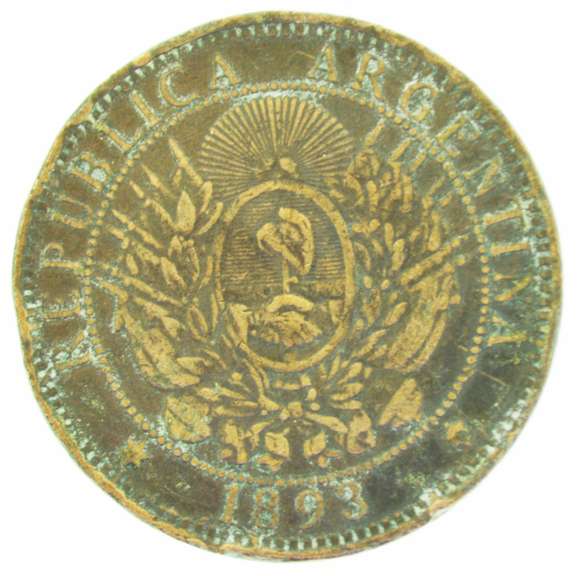 1893 Dos Centavos Republica Argentina