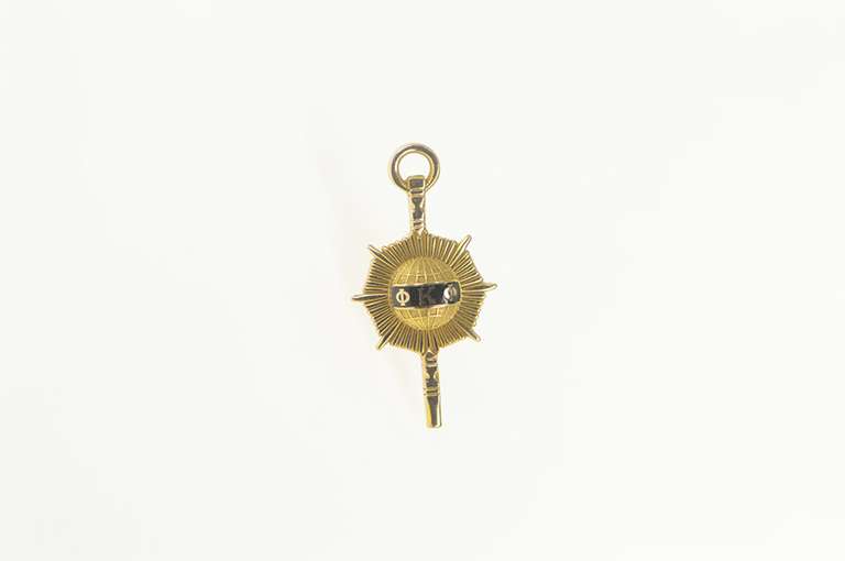 10K Yellow Gold Phi Kappa Phi Honor Society Enamel Lapel Pin/Brooch