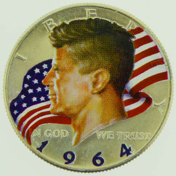 1964 John F. Kennedy Colorized Half Dollar
