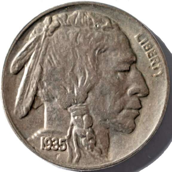 1935 S BU Buffalo Nickel