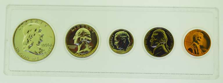 1956 US Silver Proof Set in Capital Plastics Holder
