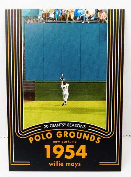 Willie Mays 2020 Topps Polo Grounds Baseball Card