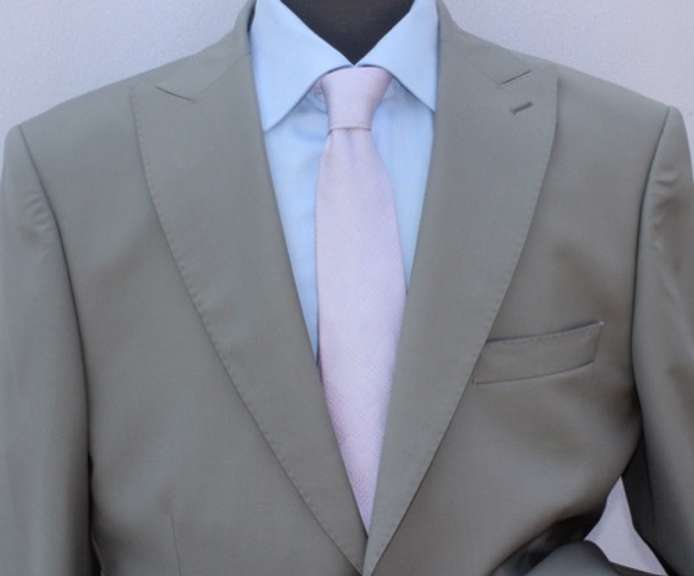 Stylish 2-Button Peal Lapel Suit, By Galante