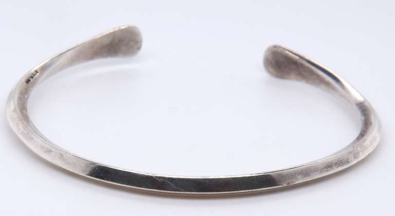 Vintage Sterling Silver Signed Cuff Bangle